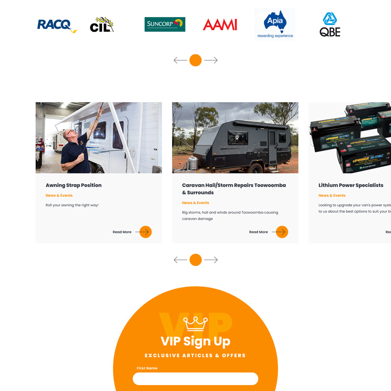 RV Service Centre Website