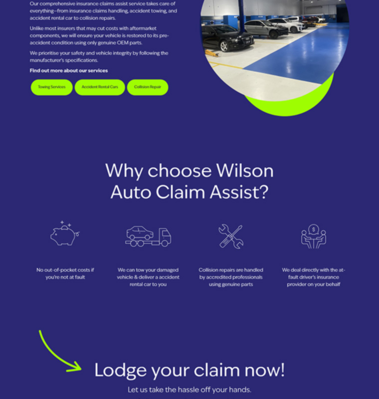 Wilson Auto Claim Assist New Website